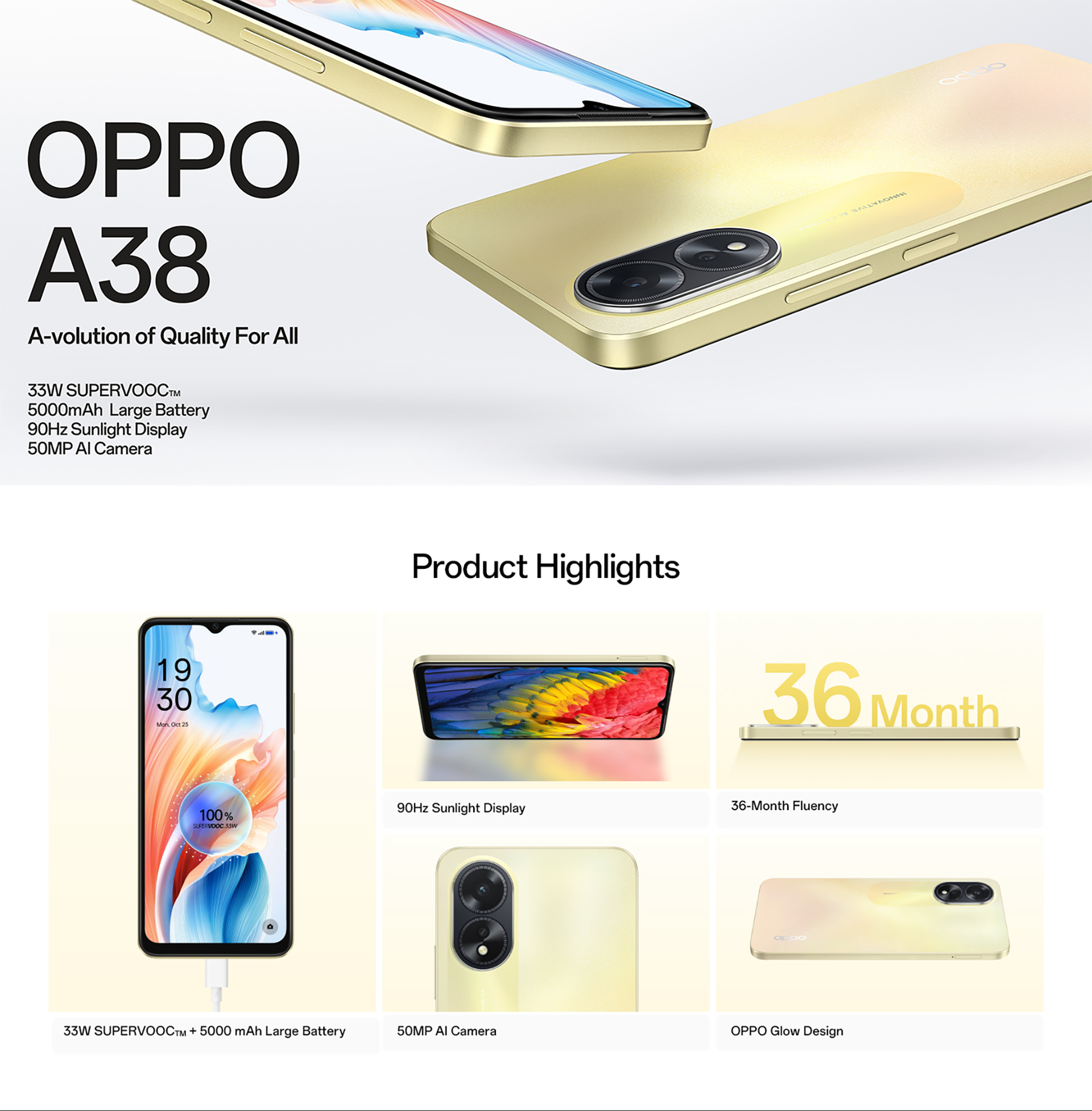 Oppo A38 - Full phone specifications